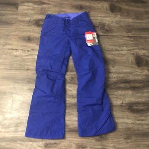 The North Face women’s Small snow pants blue